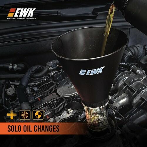 EWK Oil Funnel Threaded Engine Oil Fill Funnel, Secure No-Leak Design for Toyota