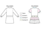 Kwik Sew K3832 Dropped Waist Shirt Dresses Sewing Pattern, Size XS-S-M-L-XL