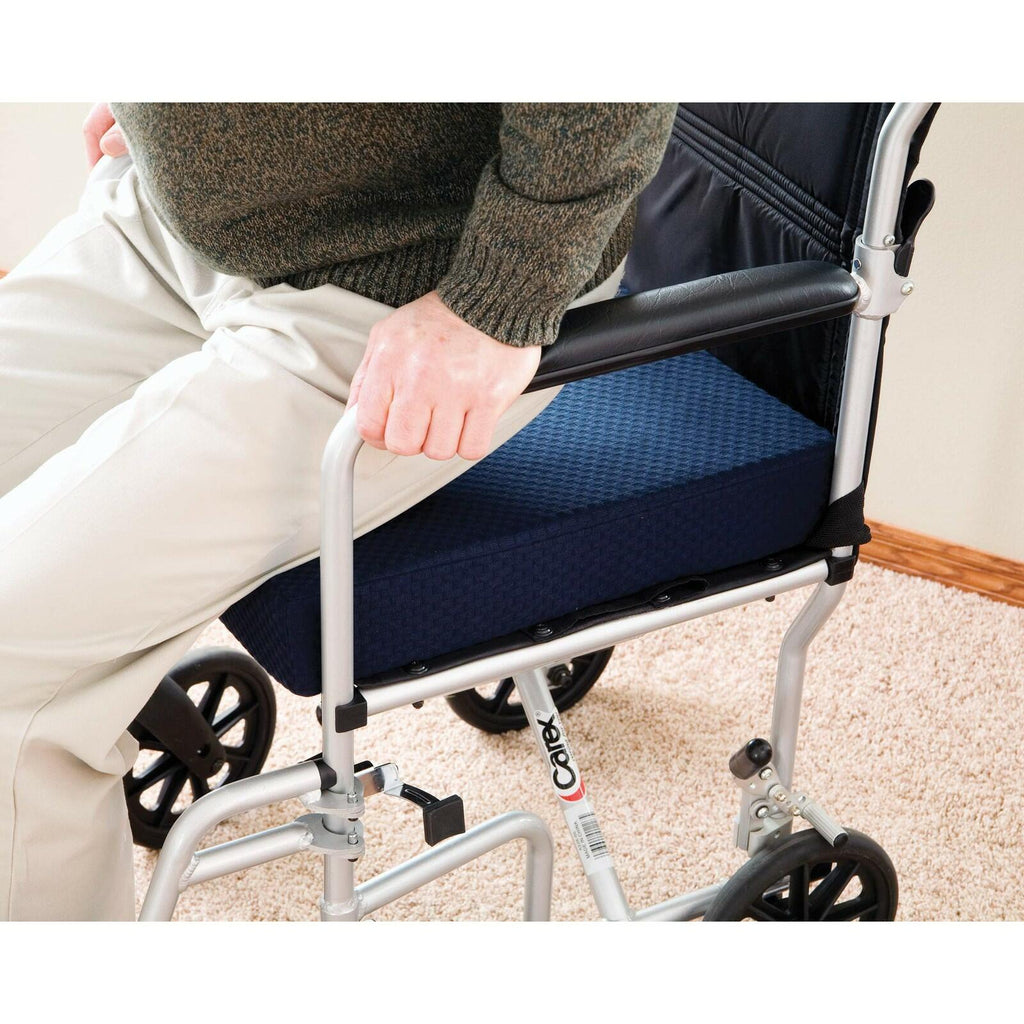 Carex Memory Foam Seat Cushion, 18" x 16" x 3", Office Chair Cushion and