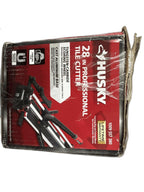 Husky 28 in. Tile Cutter with Tungsten Carbide Blade and Adjustable Gauge