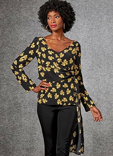 Vogue Pattern Misses' Top A5 (6-8-10-12-14), Various