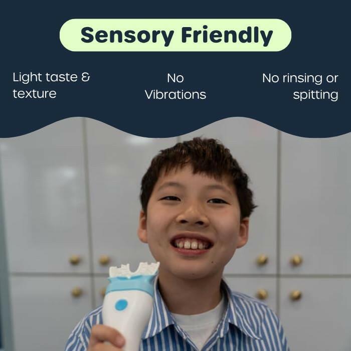 Willo Fully Automatic Kids U-Shaped Electric Toothbrush - 2 Brushing Timers,
