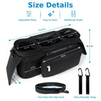Accmor Universal Stroller Organizer with Insulated Cup Holder Detachable Phone