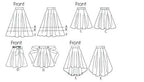 Vogue Patterns V1732A5 Misses Skirt/Pants, a5 (6-8-10-12-14), White