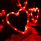 LOLStar Valentines Day Window Lights Decor with Timer, 3 Pack Battery Operated