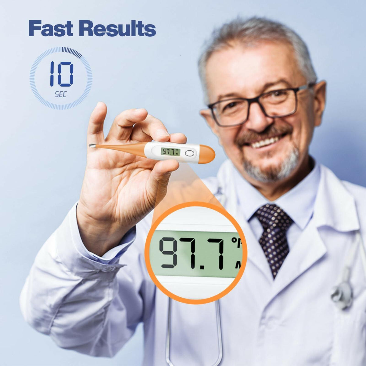 Boncare 10 Seconds Digital Thermometer for Adults and Kids - Accurate & Safe