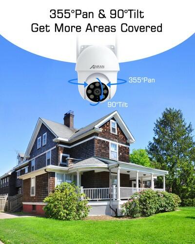 ANRAN 3K/5MP WiFi Security Camera for Home/House Outdoor: 2.4/5GHz Dual-Band,
