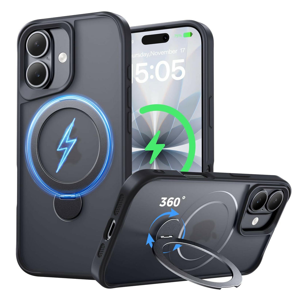 Xitufine Compatible with iPhone 17 Case, with 360° Magnetic Stand [Compatible