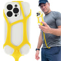 Pulpo Safety Cell Phone Lanyard Yellow Fits Smartphones 6.1" to 6.8” - Anti