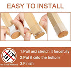 24 Pcs Chair Leg Floor Protectors for Hardwood Floors Silicone Covers Felt Pads
