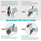 GoGoPaw SMALL Dog Knee Brace for Torn ACL Hind Leg–Adjustable Support Dog Leg