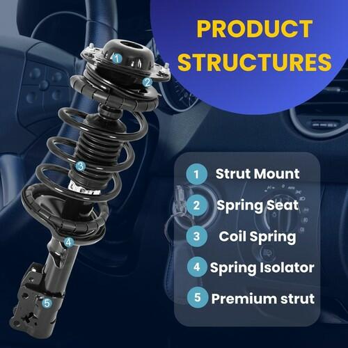 Front Quick Struts Assembly w/Coil Spring Mercedes-Benz E350 E400 2010-2015