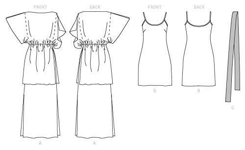 Vogue V1628AX5 Women's Slip and Special Occasion Pullover Dress Sewing Patterns