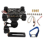 Halearo Brushless 3 Axes Camera Stabilizer Lightweight CNC Aluminum Alloy for FPV Cameras Ultra Stable Construction Black
