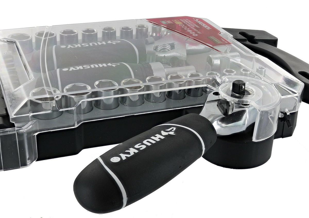 Husky Stubby Wrench and Socket Set (46-Piece)-H46PCSTS