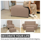 Easy-Going 100% Dual Waterproof Stretch Ottoman Cover Rectangle Folding Storage