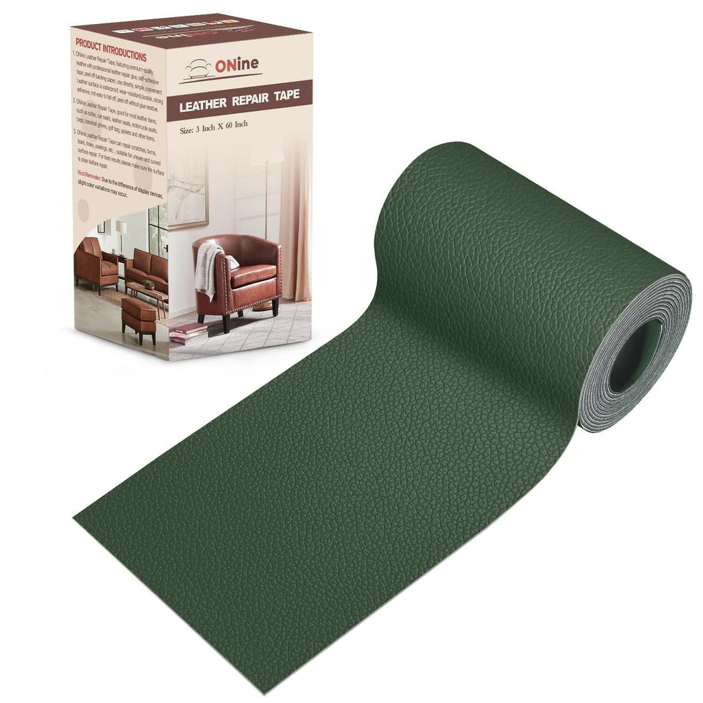 ONine Leather Repair Patch，Leather Repair Tape, 3 x 60 inches Leather Repair
