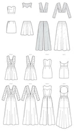 McCall's Misses' Mix-and-Match Sweetheart Dress, 14-16-18-20-22