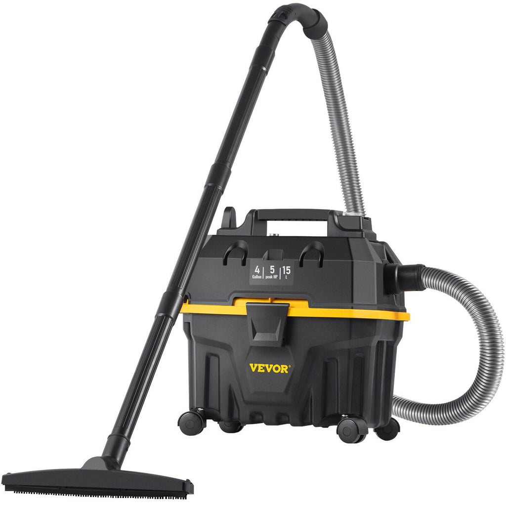 VEVOR Wet/Dry Vacuum Shop Vac 4 Gallon 5 Peak HP 3-in-1 Blower Portable