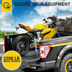 AUGO Ratchet Straps Heavy Duty 4 Pack -15 FT - 2200 LB Break Strength – with