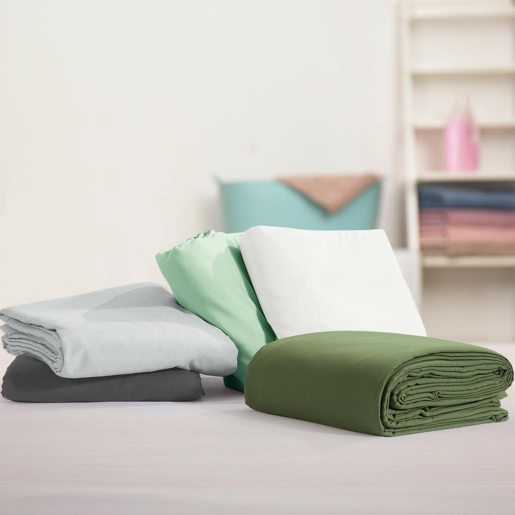 HOMBYS Oversized King Duvet Cover 120 x120 Inch, Ultra Soft Microfiber Olive