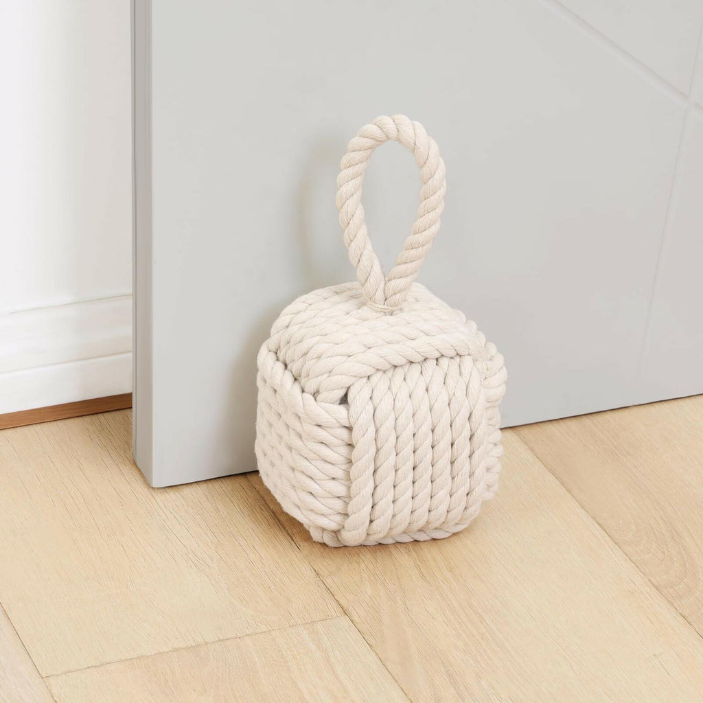 Optish Decorative Door Stoppers for Standard Interior Doors - Cute Rope Knot