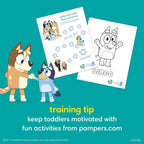50 Count Pampers Training Pants - Easy Ups Boys & Girls Bluey - Size 2T-3T,