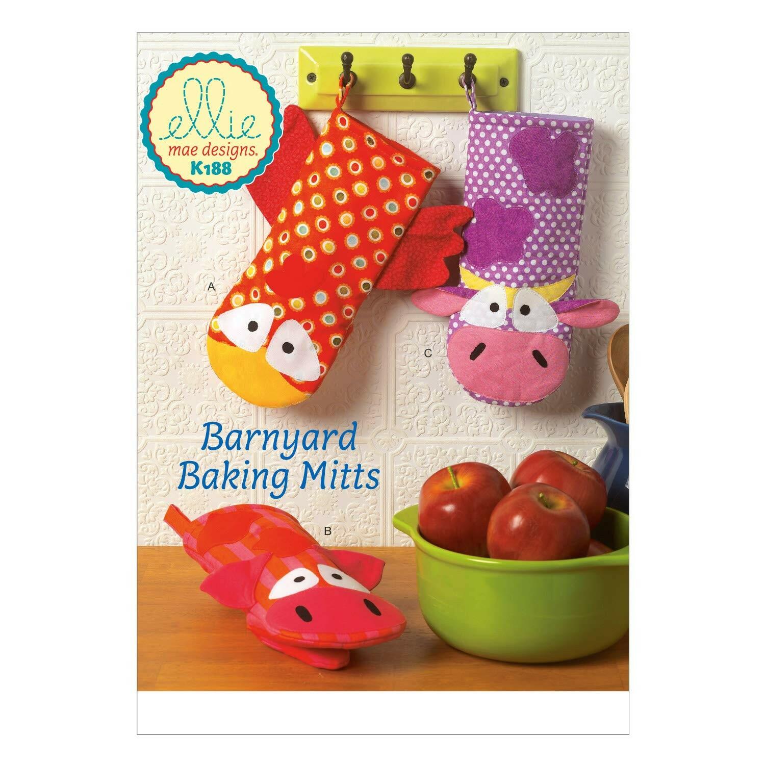 KWIK-SEW PATTERNS K0188 Oven Mitts, One Size Only