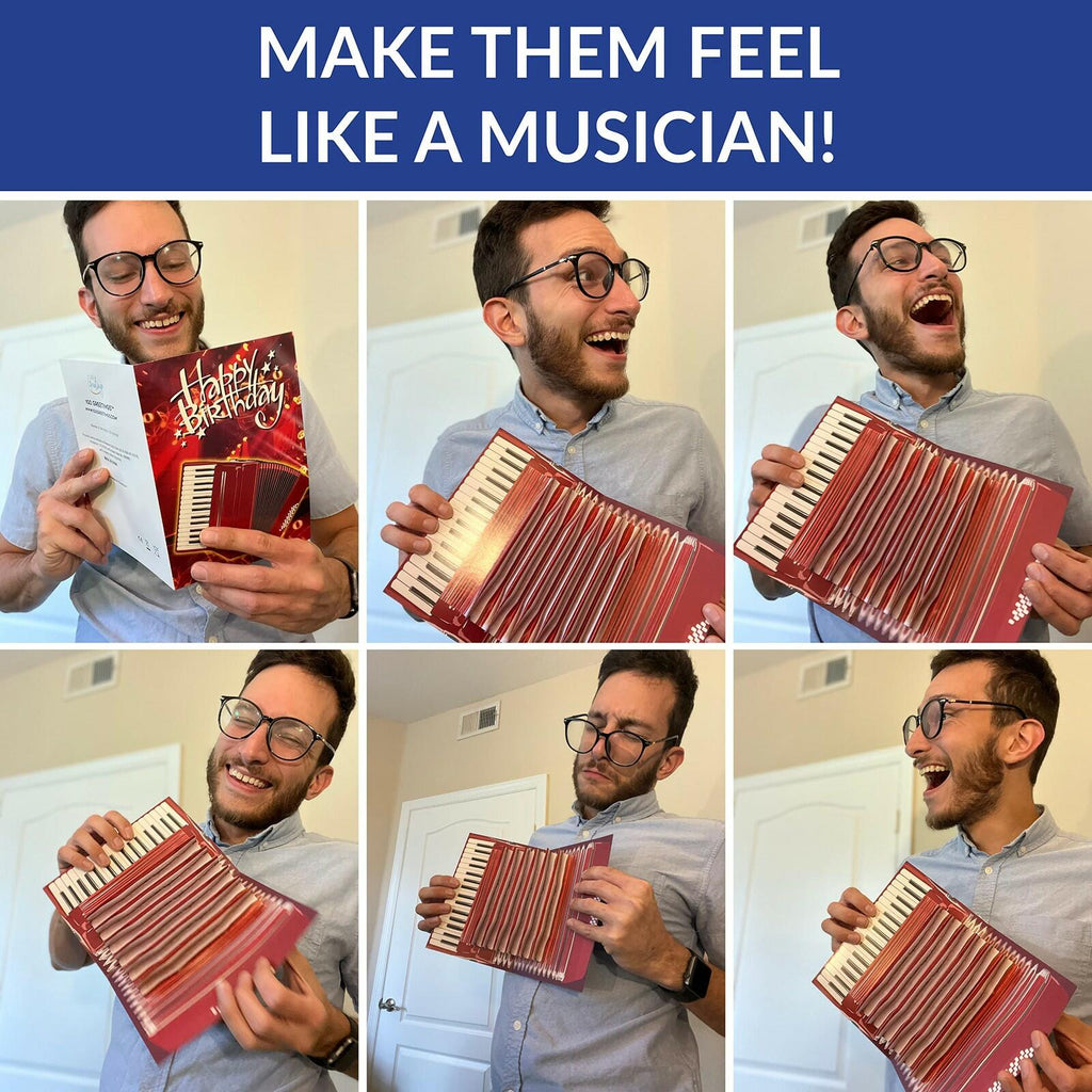 100 GREETINGS Interactive Accordion Birthday Card – Musical Birthday Cards for