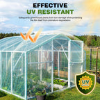 PROMORE 6 Mil Plastic Sheeting 10x25 FT Clear, Greenhouse Plastic Sheeting Heavy