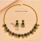 Frodete Indian Jewelry Sets for Women Traditional Bohemian Wedding Jewelry Set
