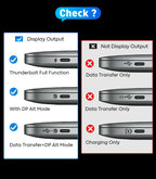 UANTIN USB C to HDMI 2.1 Cable 8K@60Hz, 4K@144Hz/120Hz, 48Gbps, HDCP2.3, Dynamic