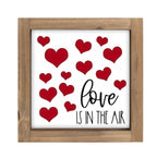 flangairy Love Is In The Air Sign, Wooden Valentines Day Heart Decor, Holiday