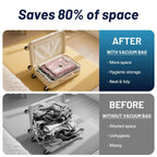 Combo 9 Pack UPGOGO Travel Vacuum Bags for Luggage with Portable Electric