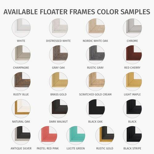 Pixy 24x36 Canvas & Floater Frame Set Natural Oak 1.25" Deep Portrait