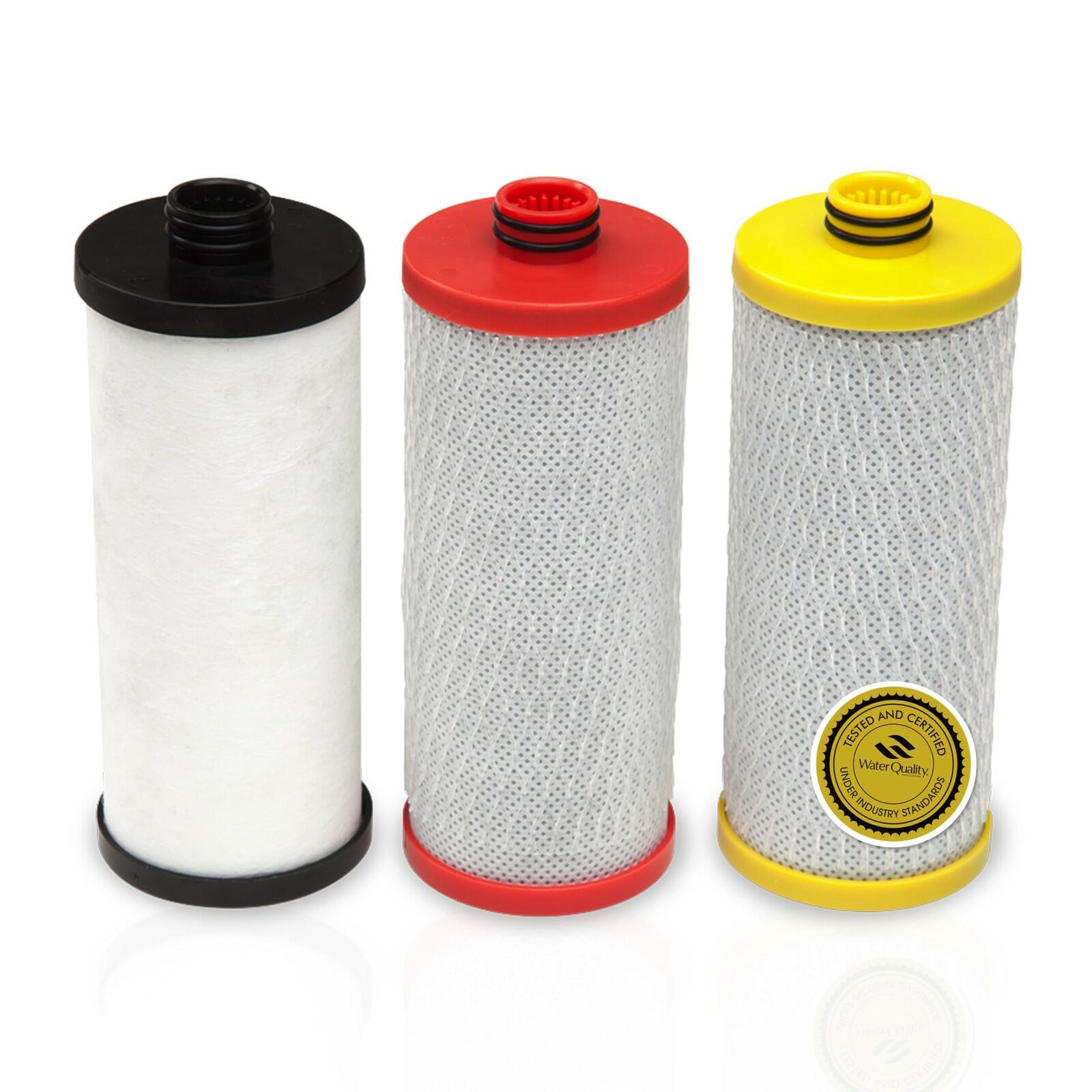 Aquasana Replacement Filter Cartridges | Fit Claryum 3-Stage Under Sink Water