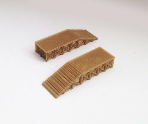 60x Outland Models N Scale 1:160 Wooden Loading Dock Train Layout