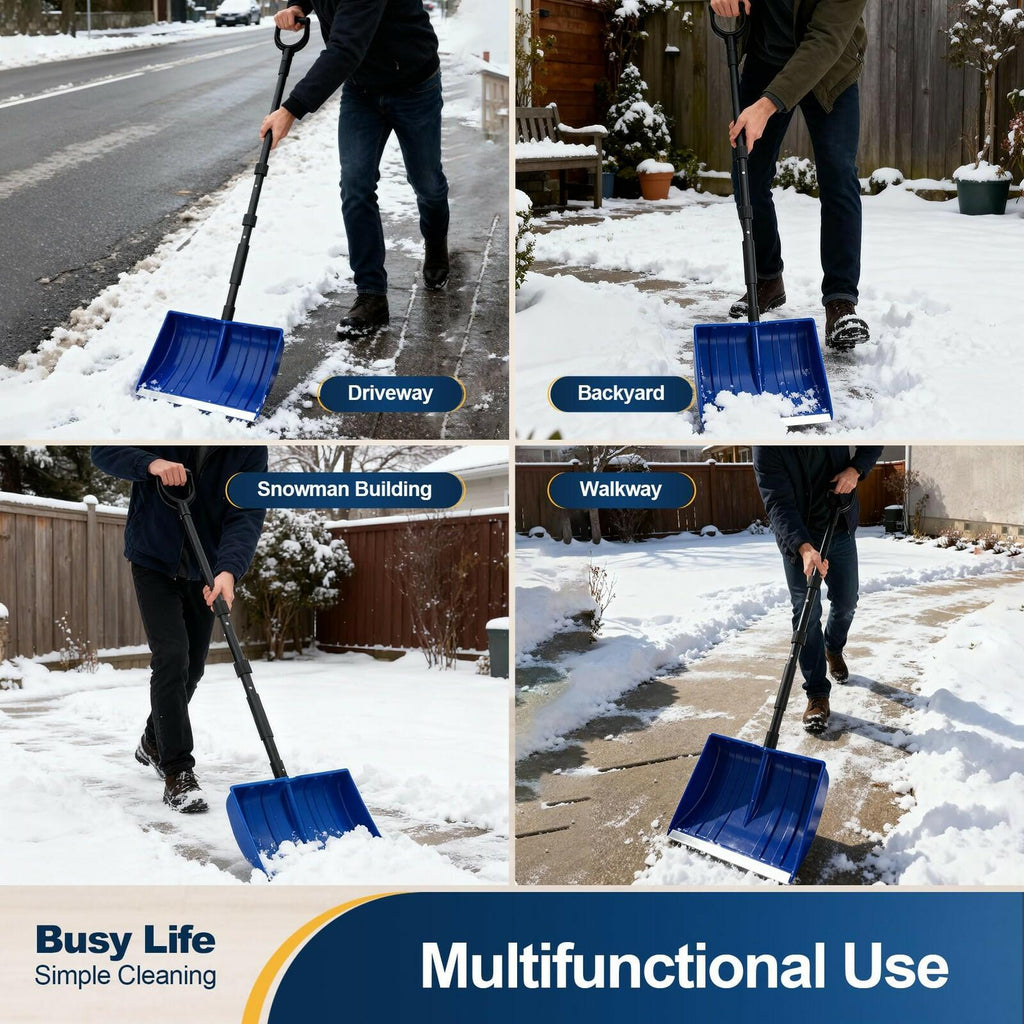 Yocada Snow Shovel for Driveway Home Garage Snow Removal 55 inch Long with