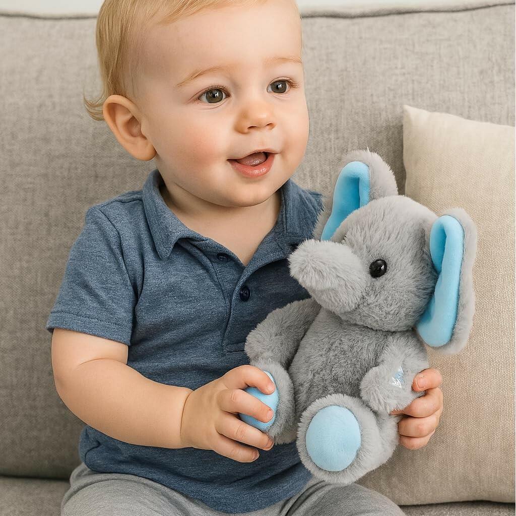 Cuteoy Talking Elephant Repeat What You Say Musical Stuffed Animal Shaking
