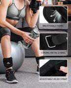 Ankle Weights, 1.5 Lbs X 2 Wrist Leg Arm Weights for Women and Men, Comfortable