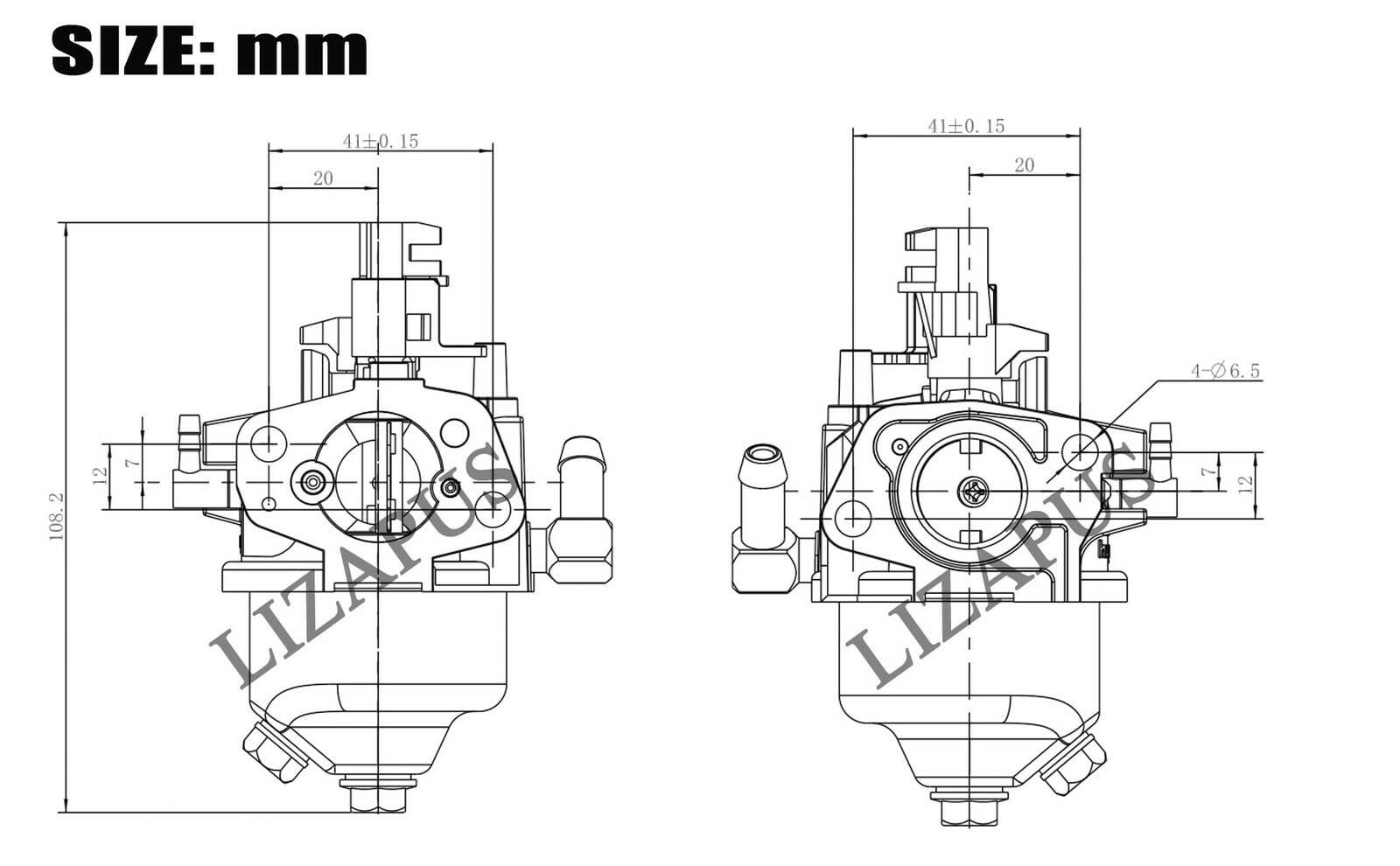 NEW Huayi CARB Snowblower Snow Thrower Carburetor Assembly 170SD 175SC