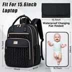 Tealari Diaper Bag Backpack,Stylish Baby Diaper Bag, Waterproof Travel Diaper