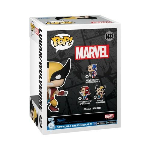 Funko POP Marvel Split Wolverine/Logan Vinyl Figure Marvel Comics Collectible