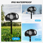 Christmas Projector Lights Outdoor, Dual Head Dynamic Snowflake Projector with