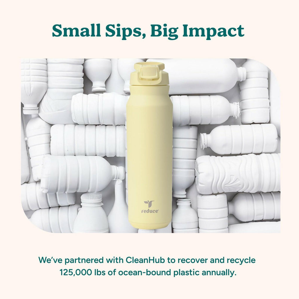 REDUCE 32 oz Hydrate Pro Stainless Steel Insulated Water Bottle - Flip Top