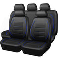 CAR PASS Universal FIT Piping Leather Car Seat Cover, for suvs,Van,Trucks,Airbag