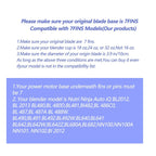 1-pack Extractor Blade Assembly 7 Fins Ninja Blender Blade Ninja Blender