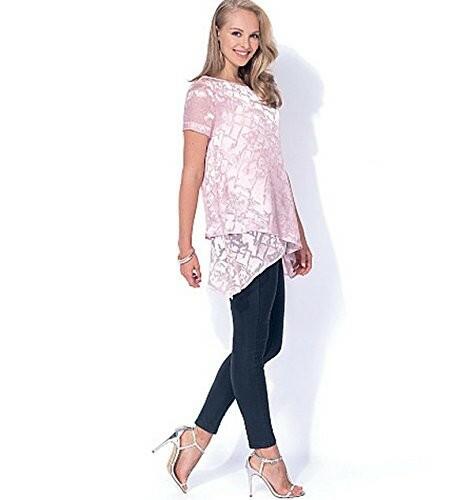 McCall's Patterns M7327 Misses' Shaped Hemline Tops, A5 (6-8-10-12-14)