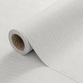 Cozydeco 24"x394" Light Grey Grasscloth Wallpaper Peel and Stick Faux Linen