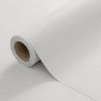 Cozydeco 24"x394" Light Grey Grasscloth Wallpaper Peel and Stick Faux Linen